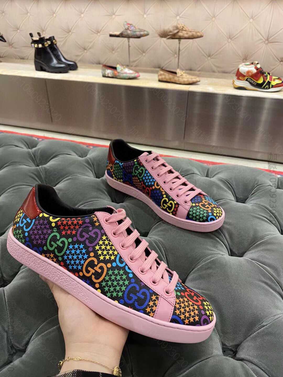 Gucci古驰 2023早春系列魔幻跳跳糖系列Ace系列男女同款运动鞋610...