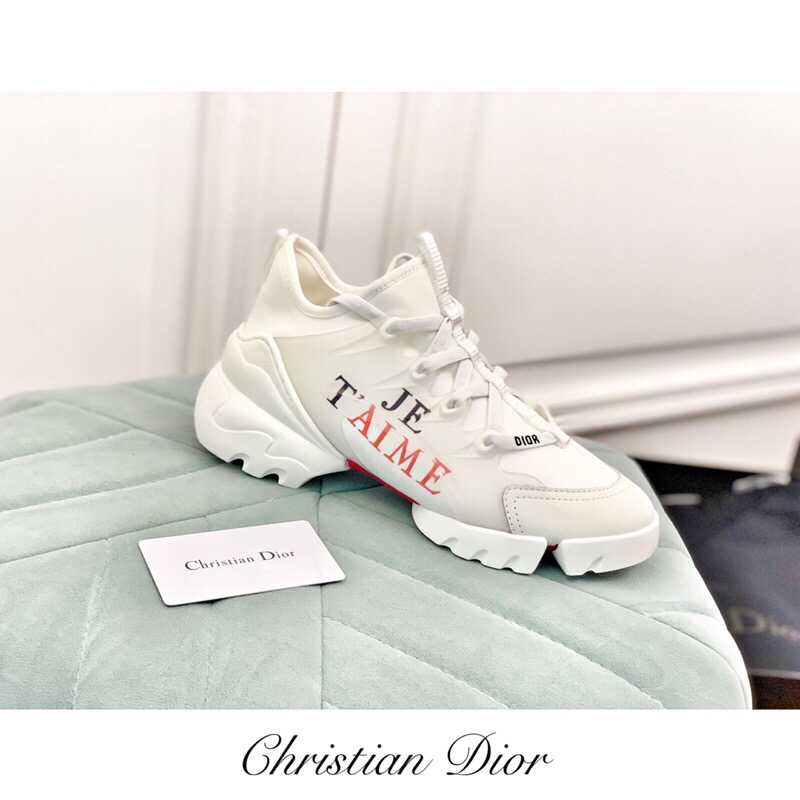 高仿迪奥女款运动鞋 Dior迪奥 Dior Fusion 系列氯丁胶片运动鞋 高仿迪奥女款运动鞋价格 