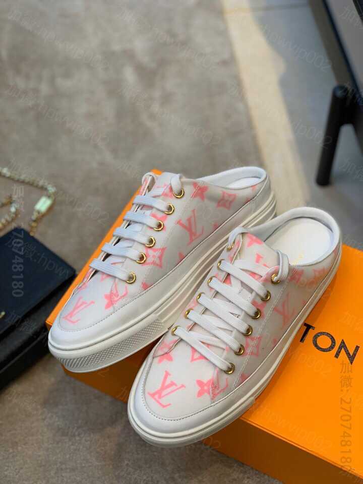 奢侈名品LV女款拖鞋 LV/路易威登 2023早春系列提暗花鞋面半拖板鞋 名鞋网 