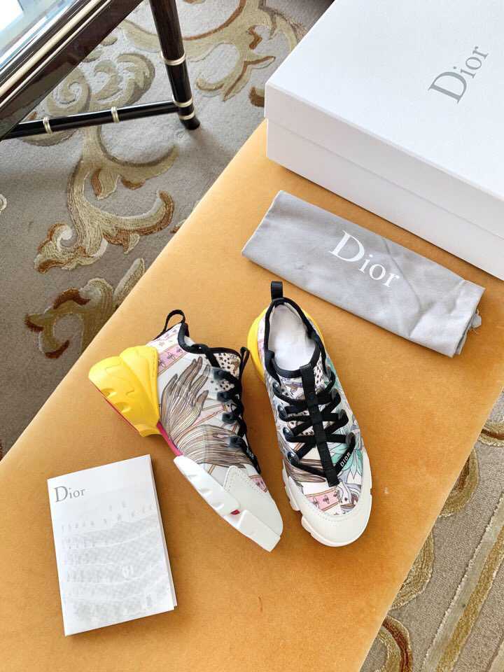 一比一迪奥女士运动鞋 一比一迪奥女鞋价格 Dior迪奥 Dior Fusion 系列氯丁胶片运动鞋 