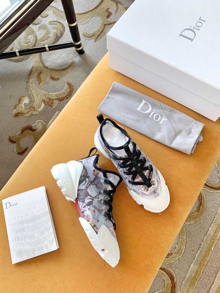 复刻迪奥女士运动鞋 复刻迪奥女鞋商城 Dior迪奥 Dior Fusion 系列氯丁胶片运动鞋 