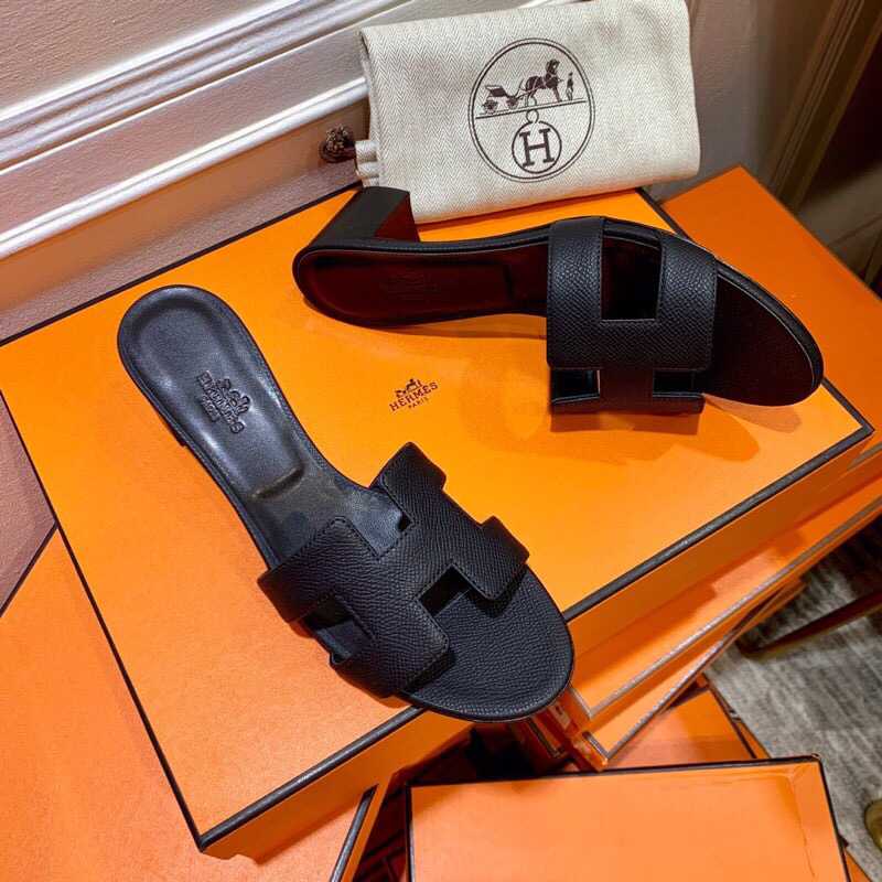Hermes爱马仕 2023最新升级版Epsom皮万年经典款拖鞋