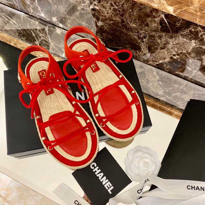 chanel香奈儿 2023【独家】Chanel夏季新款绑带凉鞋