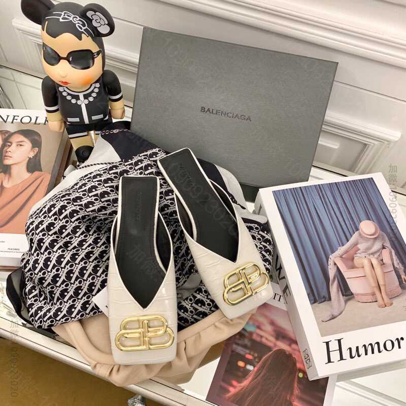 Balenciaga巴黎世家 BBLogo内里意大利牛皮原版顶级真皮大底扣拖...