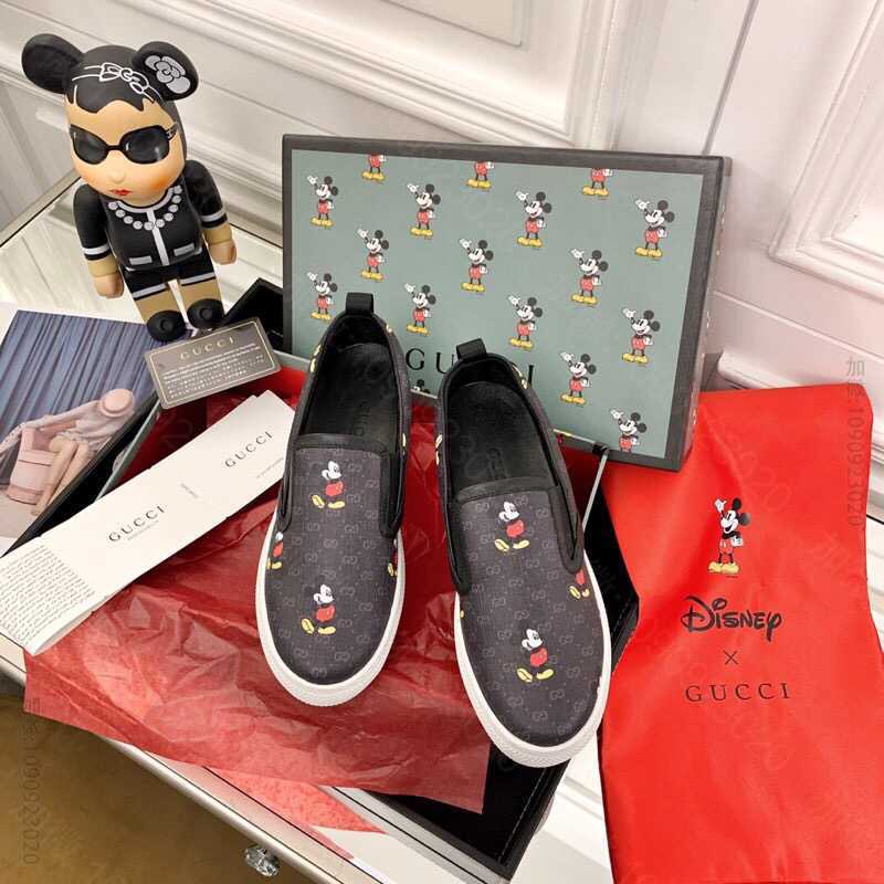 Gucci古驰 新款米奇色彩拼接卡通乐福鞋系列