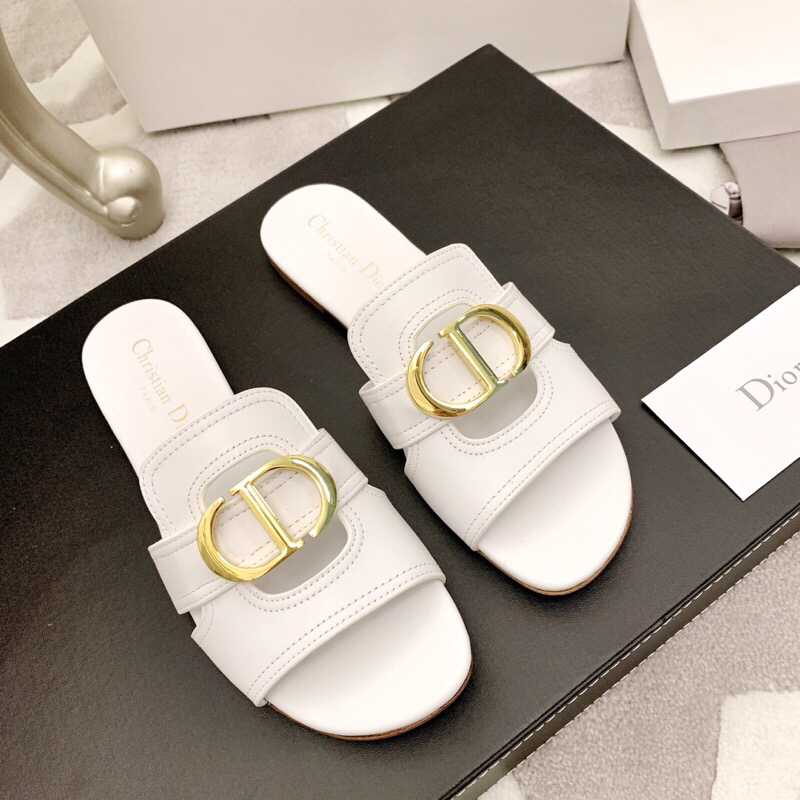Dior迪奥 2023新款CD饰扣露趾拖鞋系列