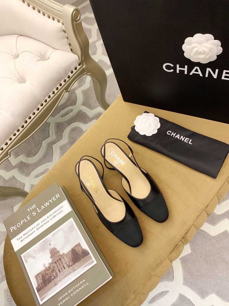 chanel香奈儿 小香Slingback经典系列女士高跟鞋