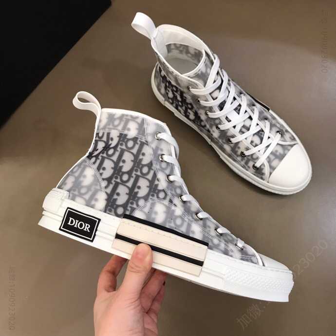 DIOR迪奥 定制开发pvc D x Kwas 19ss系列高帮鞋