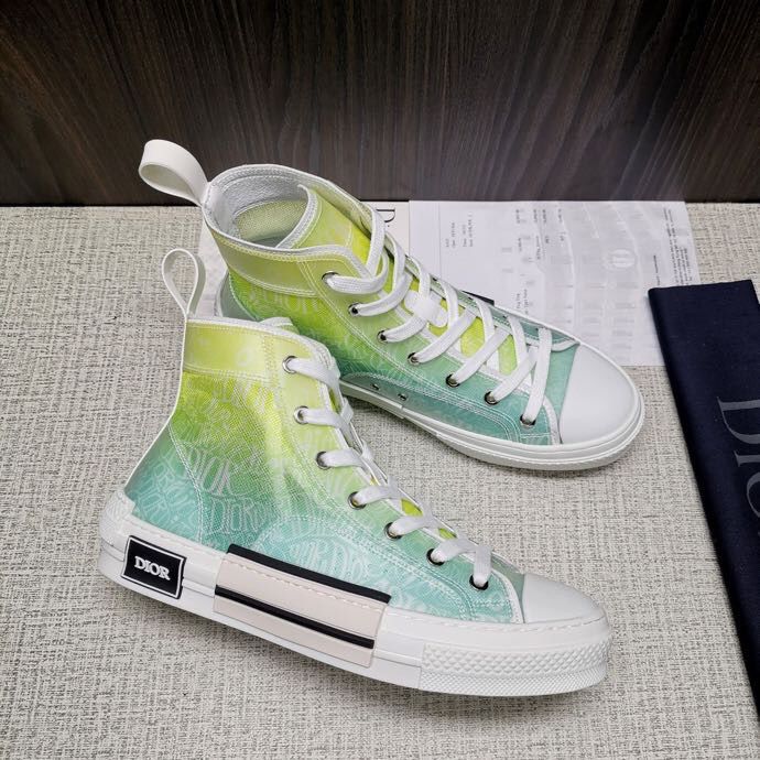 一比一迪奥女士高帮鞋 Dior迪奥 CD 情侣款DIOKAWS 官方最新发售 DIO B23 运动鞋系列 高/低帮 一比一迪奥高帮鞋商城 