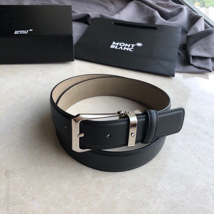 Montblanc万宝龙(德国)进口头层牛皮男士腰带