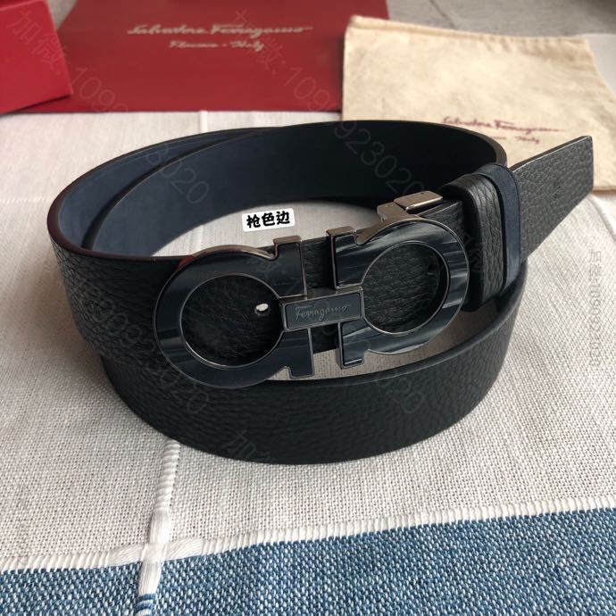 SalvatoreFerragamo菲拉格慕男士3.5cm精钢Gancini...