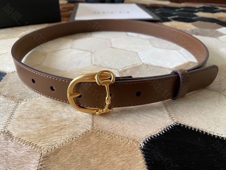 Gucci古驰女士马衔扣搭扣腰带2.5厘米