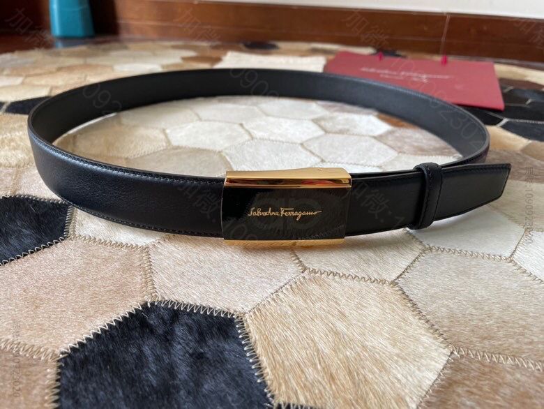 SalvatoreFerragamo菲拉格慕经典休闲商务黄铜滴胶树脂工艺自动...
