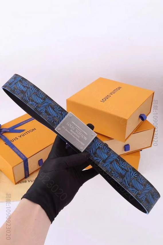 Louis Vuitton 进口牛皮内衬 男士腰带40mm