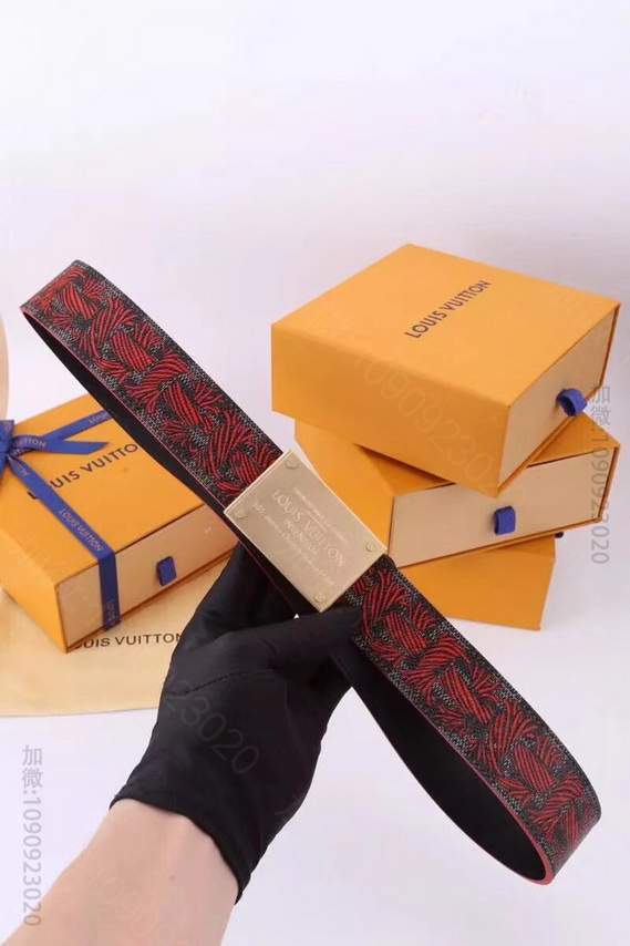 Louis Vuitton 进口牛皮内衬 男士腰带40mm