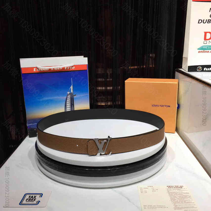 【LOUIS VUITTON路易威登】 CIRCLE 双面腰带，宽3.5cm