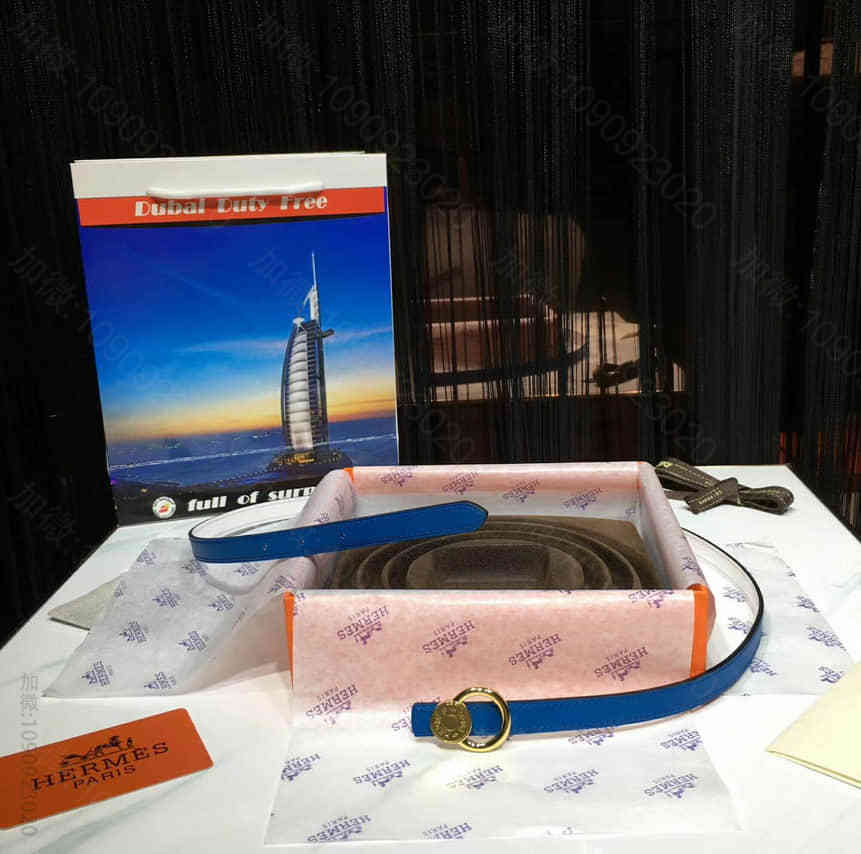 【Hermes】爱马仕双面进口小牛皮最新款女士腰带
