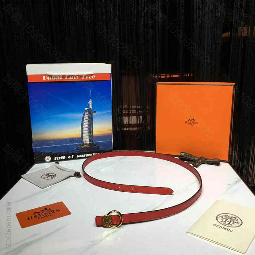 【Hermes】爱马仕双面进口小牛皮最新款女士腰带