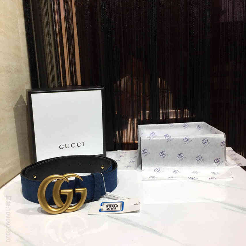  采用意大利尺寸双G扣皮带