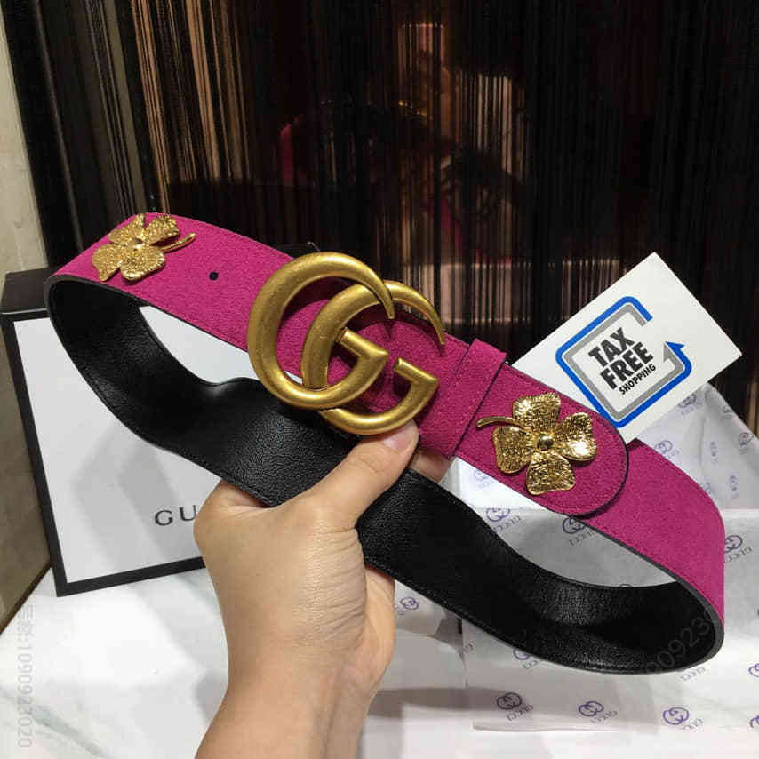  采用意大利尺寸双G扣皮带