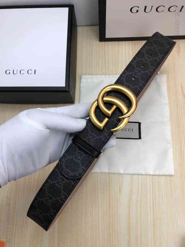 内衬头层牛皮磨砂皮底男士腰带