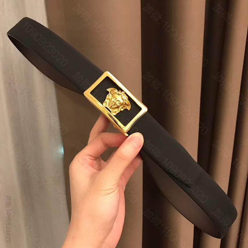 Versace范思哲精钢自动五金自动平滑腰带