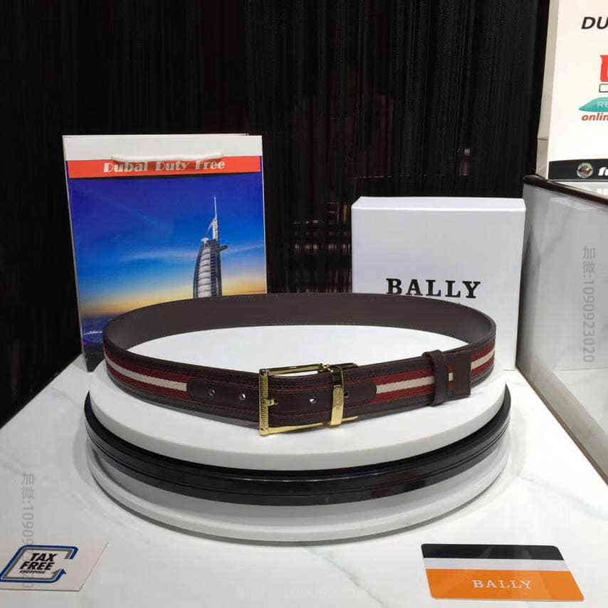 【BALLY】巴利意大利制造小牛皮男士腰带