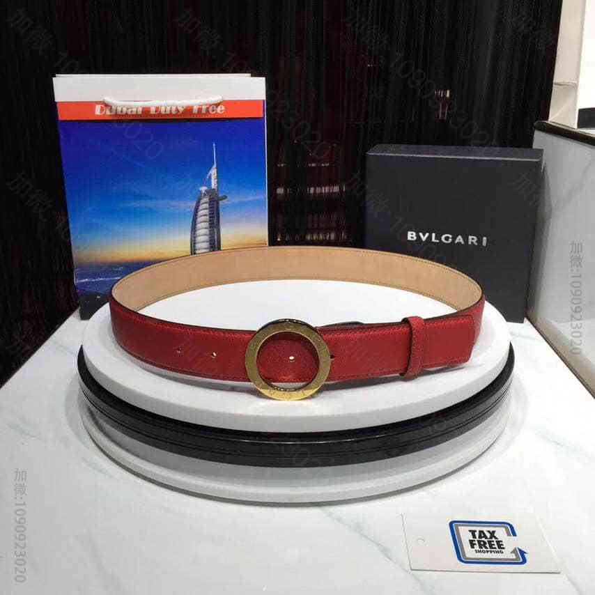 【BVLGARI】宝格丽这款树膏小牛皮皮带轻盈精致男士腰带