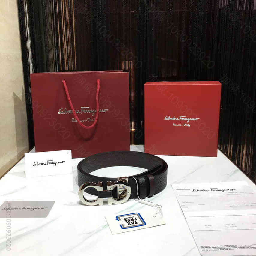 〖FENDI〗芬迪双面头层小牛皮女士腰带