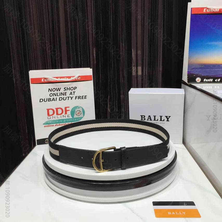 〖BALLY〗巴利纯铜五金扣2023最新款男士皮带
