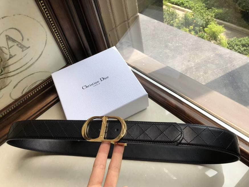 迪奥Dior 专柜款精钢CD夹扣 2023最新款 男士腰带