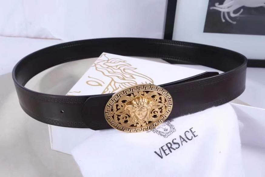 Versace范思哲精钢美杜莎头像2023最新款男士腰带