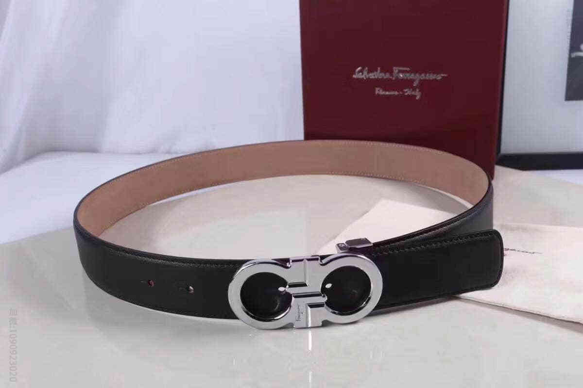 SalvatoreFerragamo菲拉格慕精致双圈夹扣2023最新款男士腰带