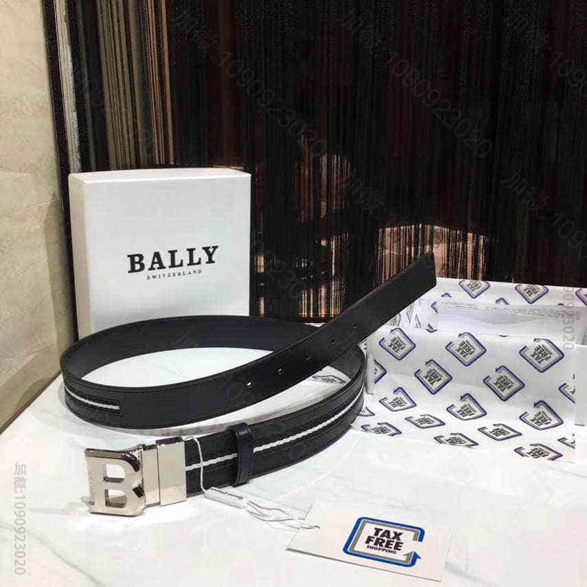 BALLY巴利采用棉质混搭面料进行全新演绎2023最新款男士腰带