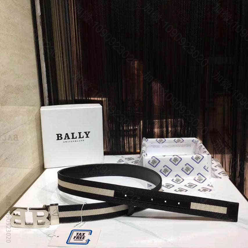BALLY巴利采用棉质混搭面料进行全新演绎2023最新款男士腰带