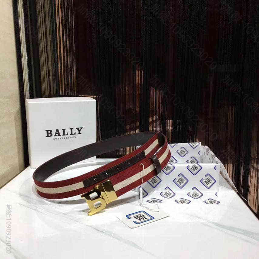BALLY巴利采用棉质混搭面料进行全新演绎2023最新款男士腰带