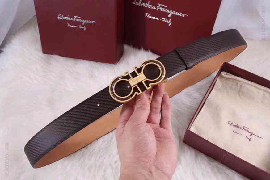 SalvatoreFerragamo菲拉格慕头层牛皮进口砂底2023最新款男士腰带