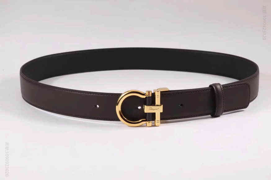 Ferragamo菲拉格慕男士马蹄扣双面原版腰带