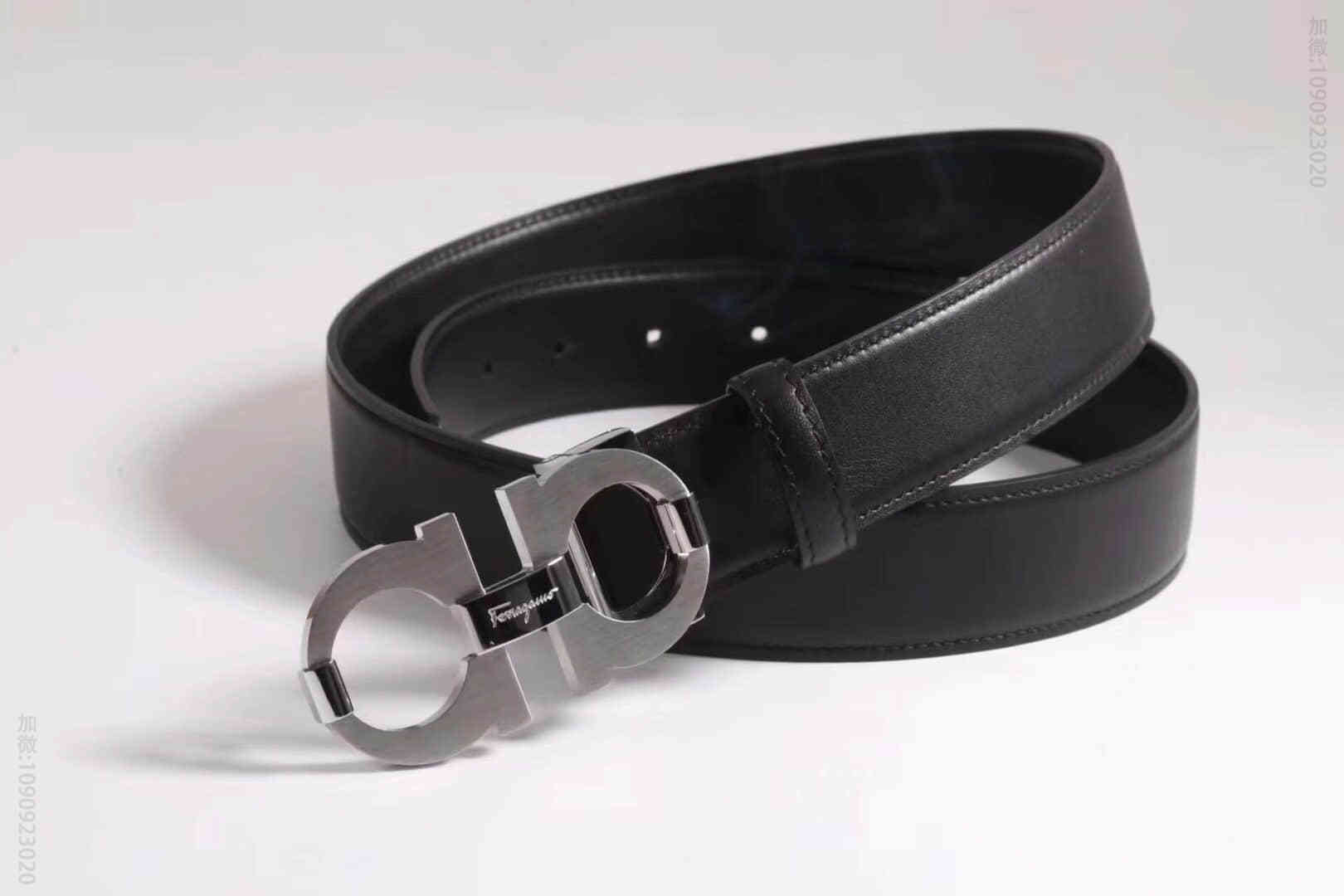 Ferragamo菲拉格慕男士新款双圈扣双面原版腰带