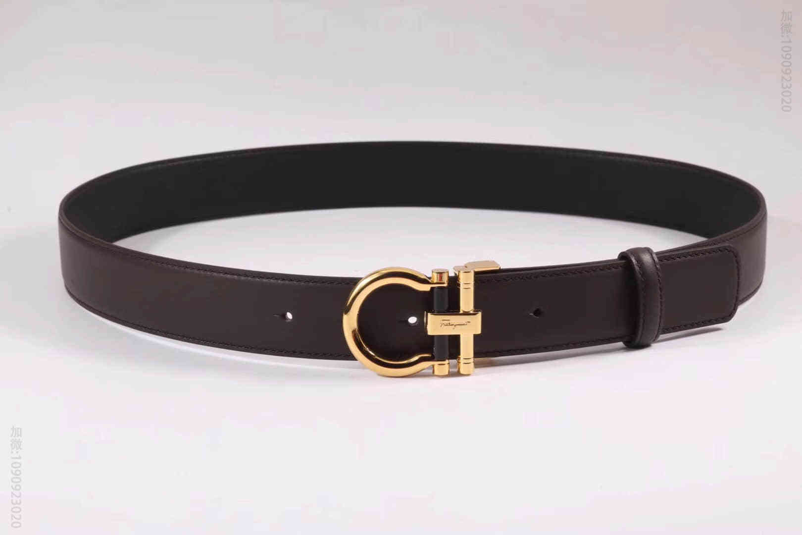 Ferragamo菲拉格慕男士马蹄扣双面原版腰带