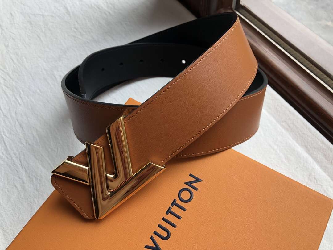 Louis Vuitton路易威登 2023春夏新款精钢原版男士4.0MM腰...