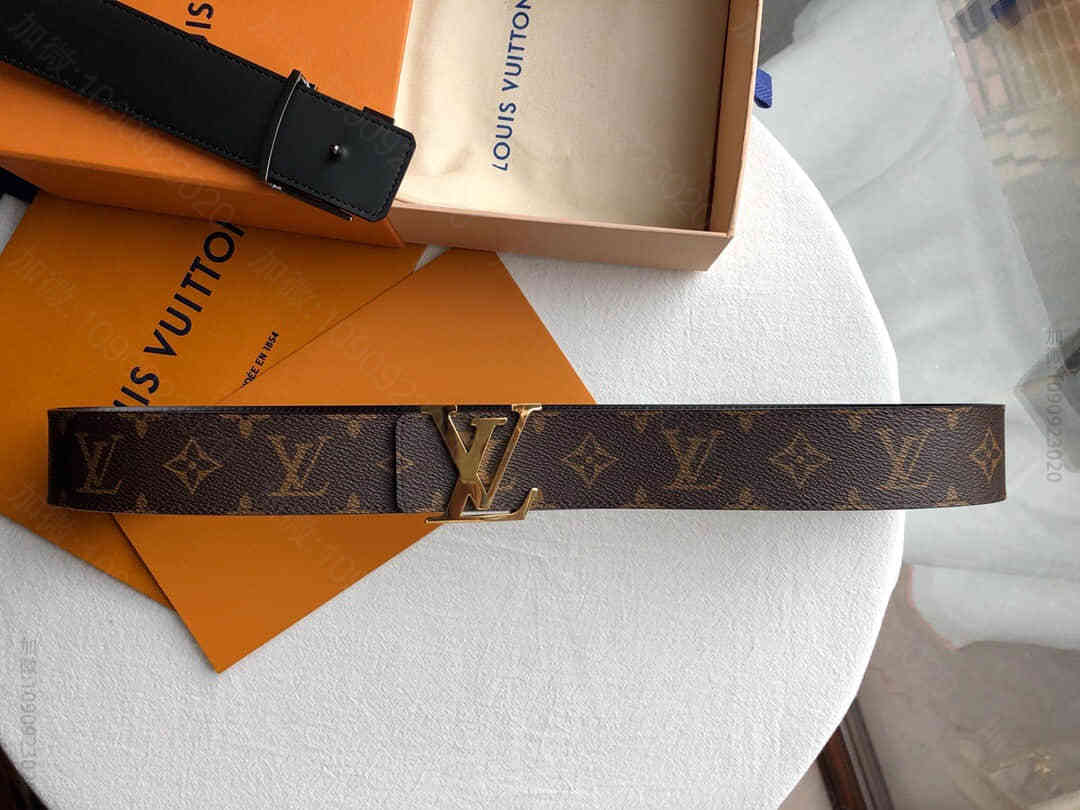 Louis Vuitton 路易威登男士腰带INITIALES双面腰带40毫...