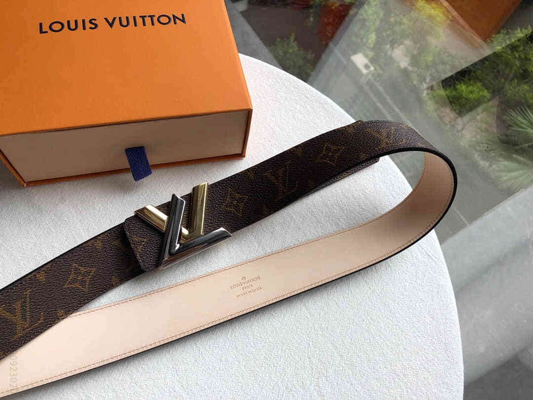 Louis Vuitton路易威登 2023专柜款金属扣男士3.8CM腰带