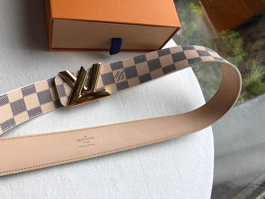 Louis Vuitton路易威登 2023专柜款金属扣男士3.8CM腰带