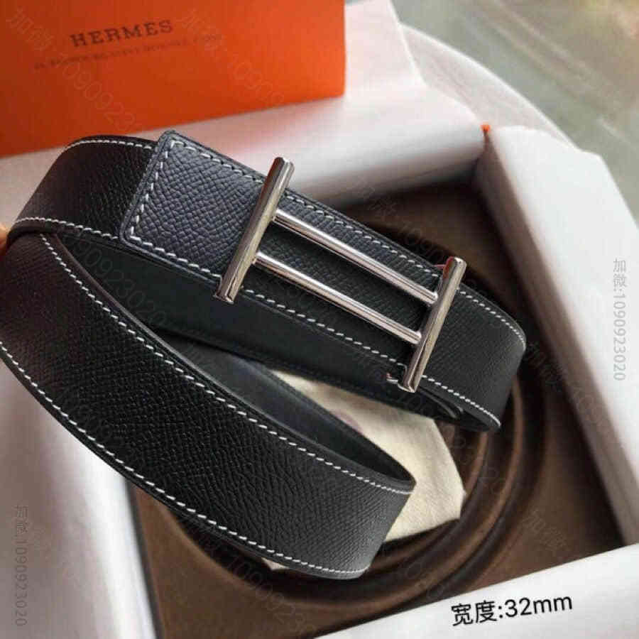 Hermes爱马仕最夯骑士腰带扣手掌纹原版皮3.2CM