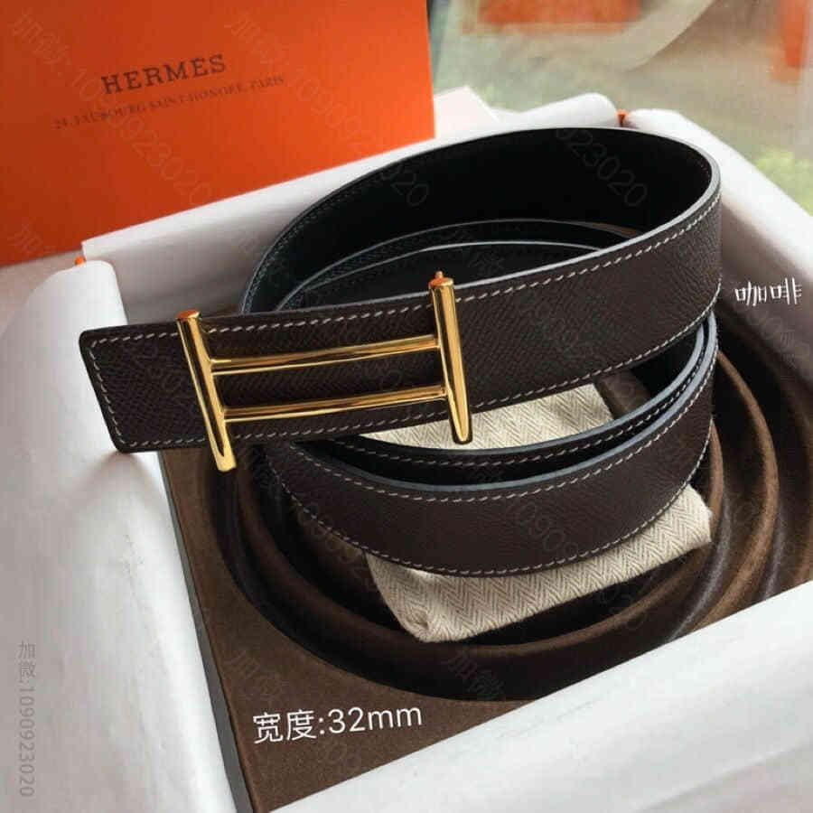 Hermes爱马仕最夯骑士腰带扣手掌纹原版皮3.2CM