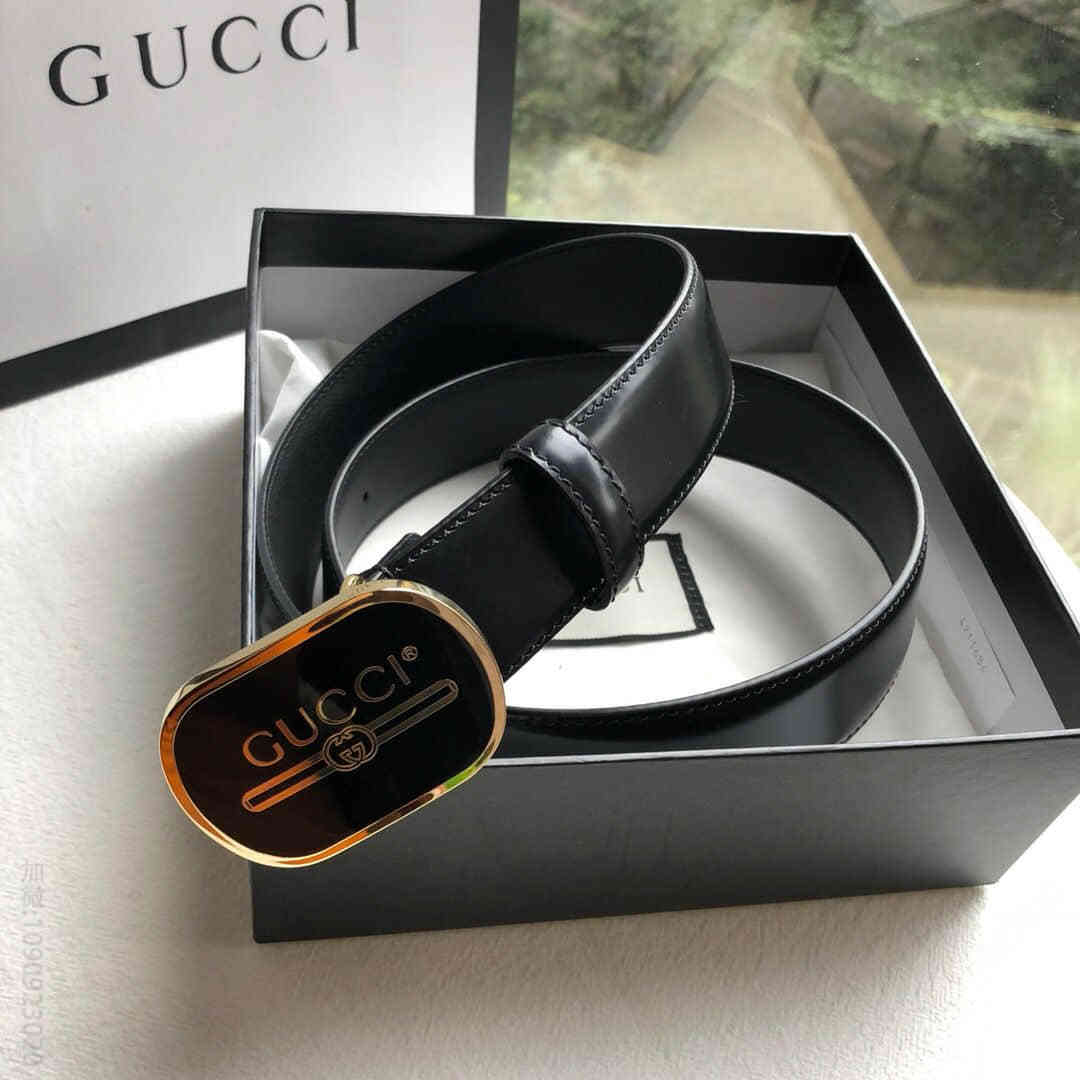 19新款印花搭扣皮革腰带36mm