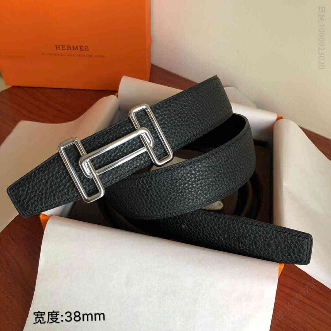 HERMES爱马仕皇家皮带扣&双面原版皮带专柜最新底皮38毫米。