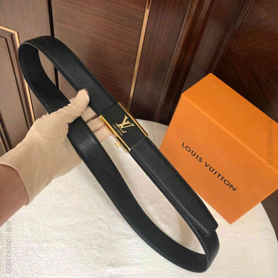 LV/路易威登 黄铜滴胶树脂工艺自动五金腰带3.0CM