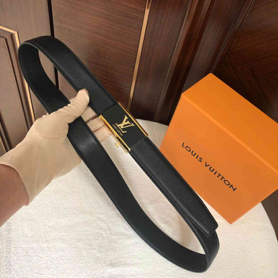 LV/路易威登 黄铜滴胶树脂工艺自动五金腰带3.0CM
